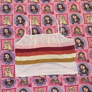 Cute striped crop top